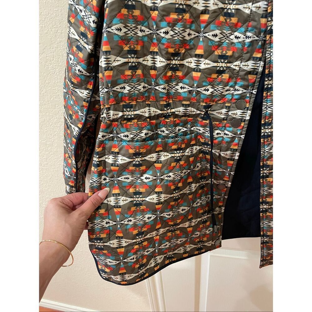 Pendleton Women's Southwestern Print Reversible Snap Button Jacket Women's Sz XL - Picture 7 of 13